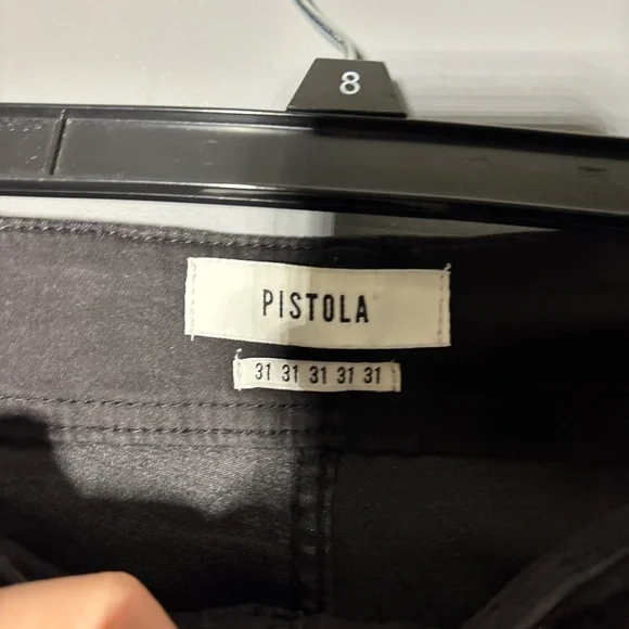 Pistola High Rise Black Lace Up Jeans Womens Size 31 - Picture 4 of 4